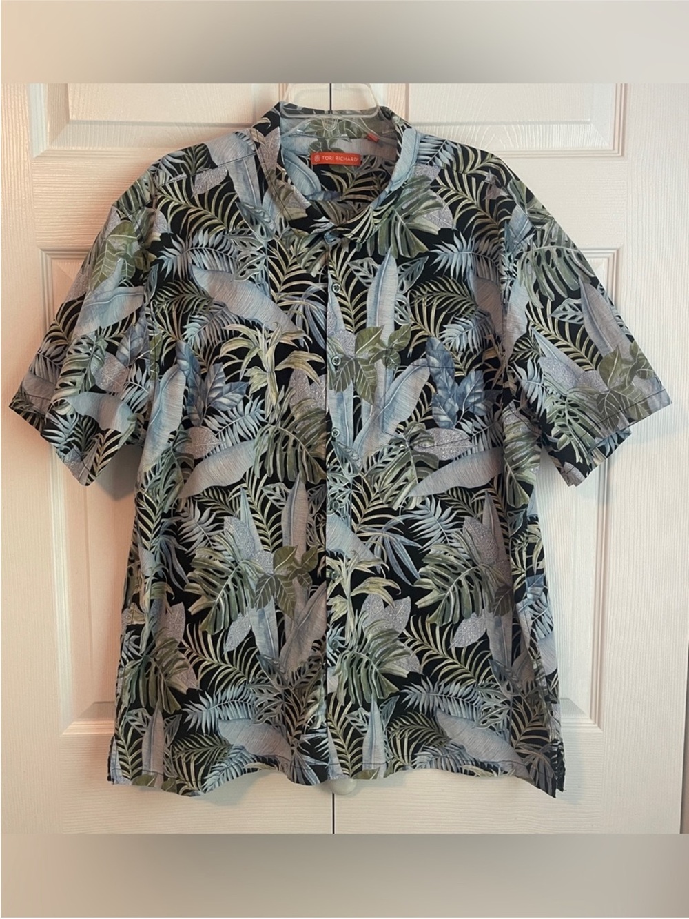 Tori Richard Men’s Blue Hawaiian Short Sleeve Button Up Shirt Size 3XL